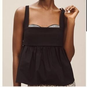 Maeve Peekaboo Peplum Top